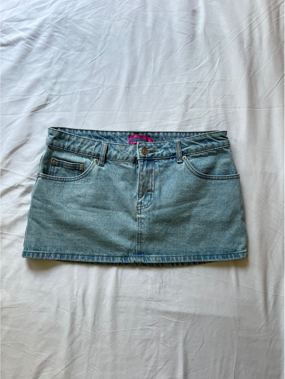 Edikted Denim Mini Skirt